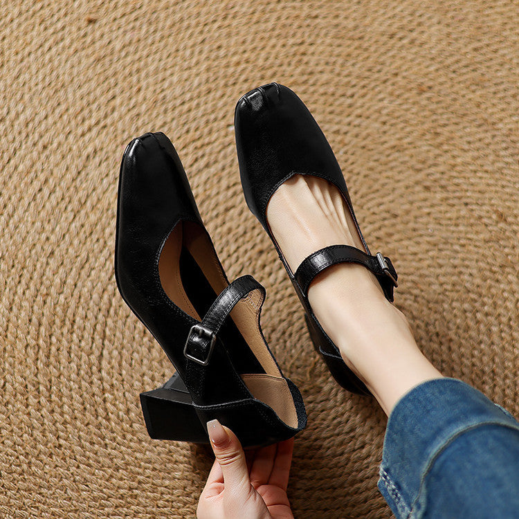 Nera Genuine Leather Heels