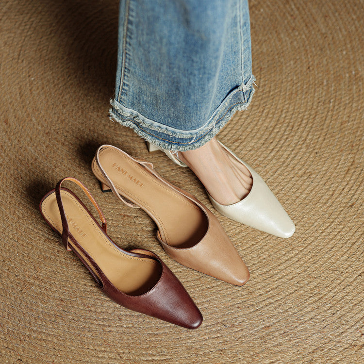 Emry Genuine Leather Heels