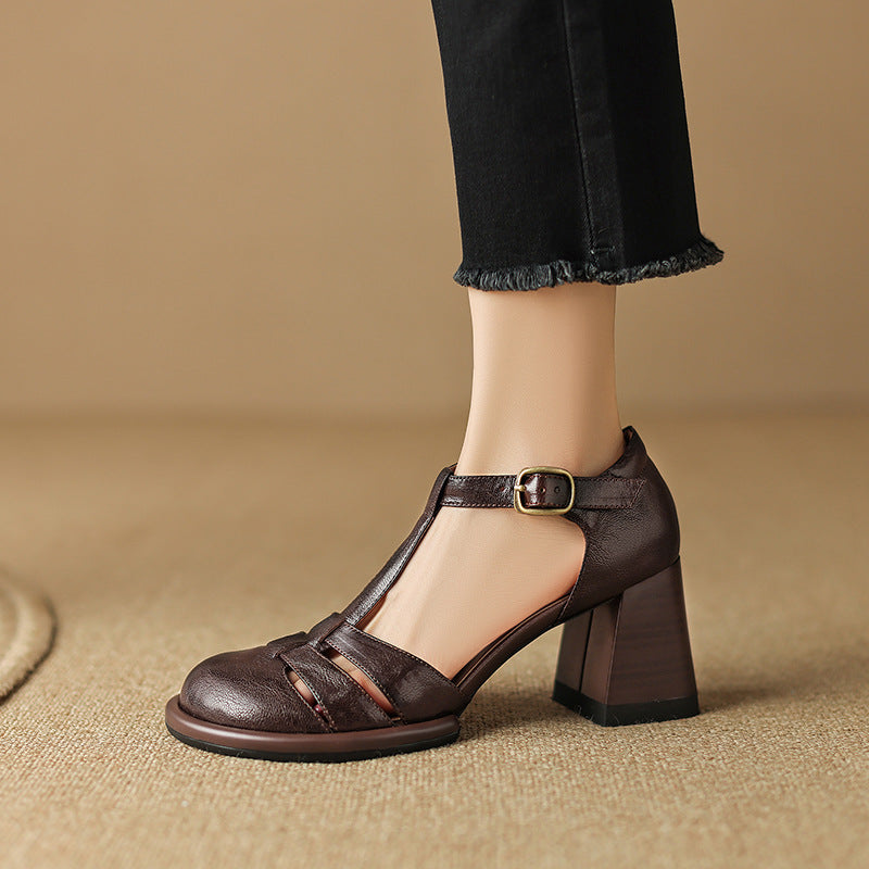 Kate Genuine Leather Heels