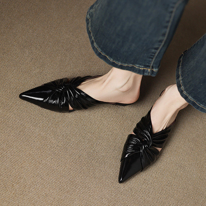 Zeva Genuine Leather Mules