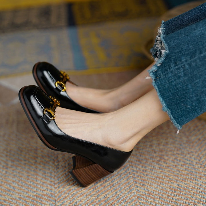 Velora Genuine Leather Heels