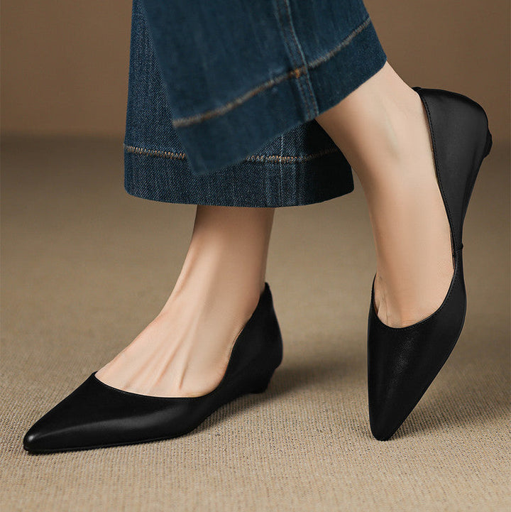 Sela Genuine Leather Flats