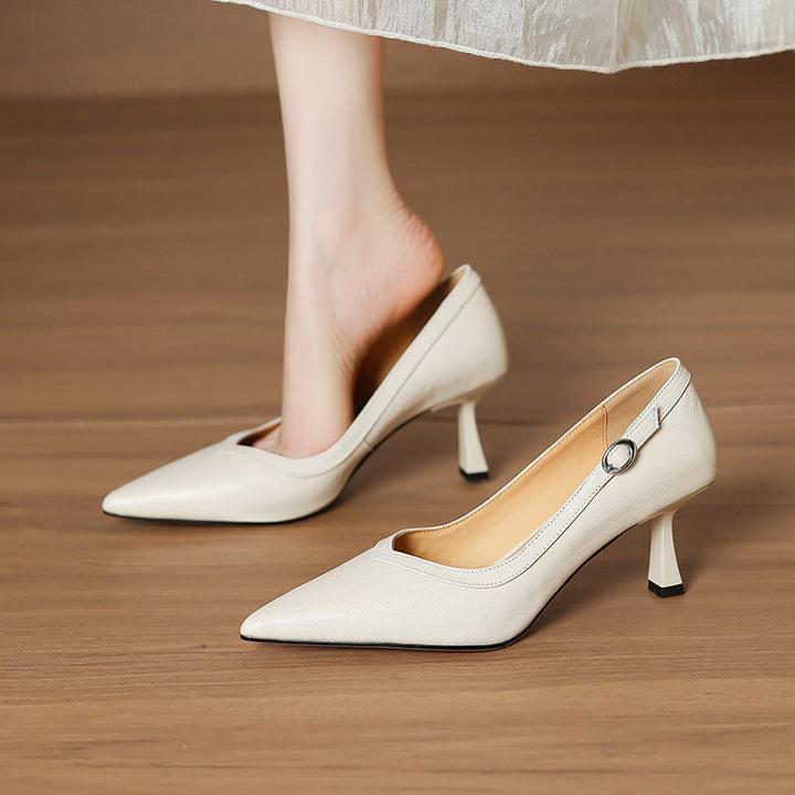 Valina Genuine Leather Heels