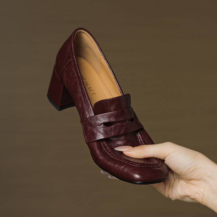 Kelly Genuine Leather Heels