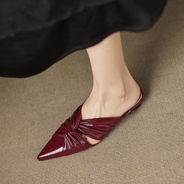 Zeva Genuine Leather Mules