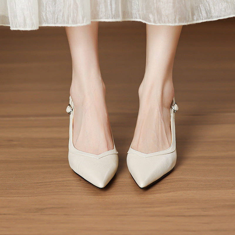 Valina Genuine Leather Heels