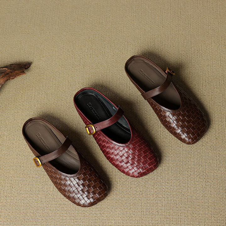 Teyli Genuine Leather Mules