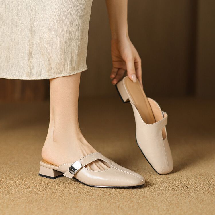 Anera Leather Mules
