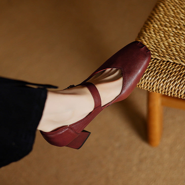 Nera Genuine Leather Heels