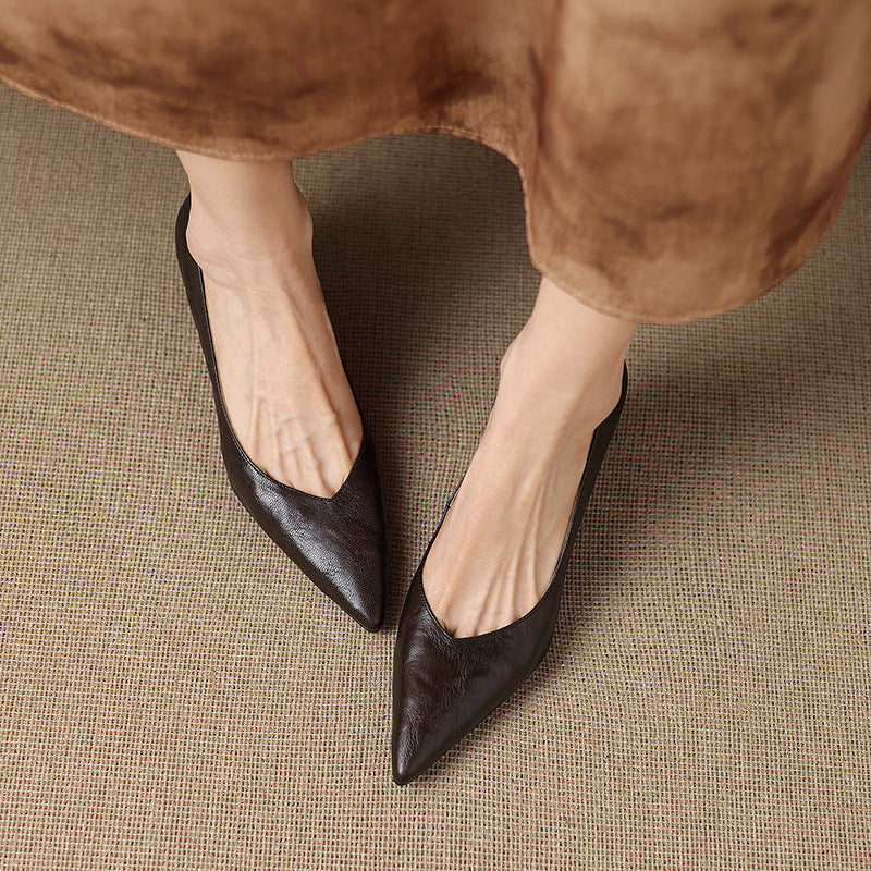 Esmer Genuine Leather Heels