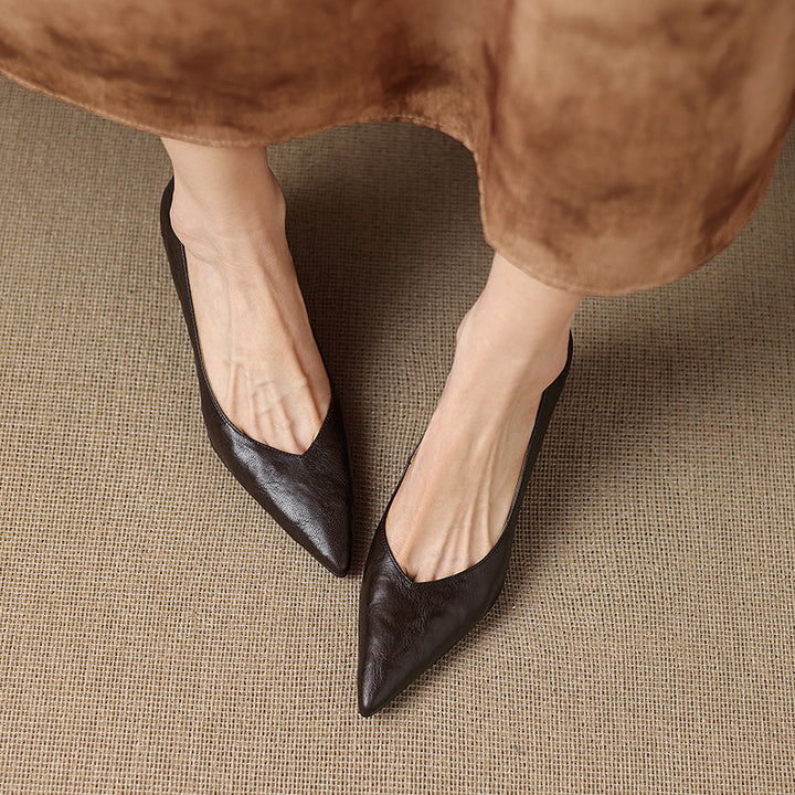 Esmer Genuine Leather Heels
