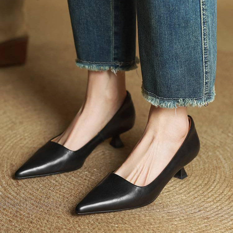 Mira Genuine Leather Heels