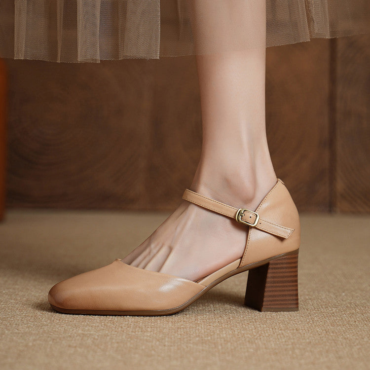 Amry Genuine Leather Heels