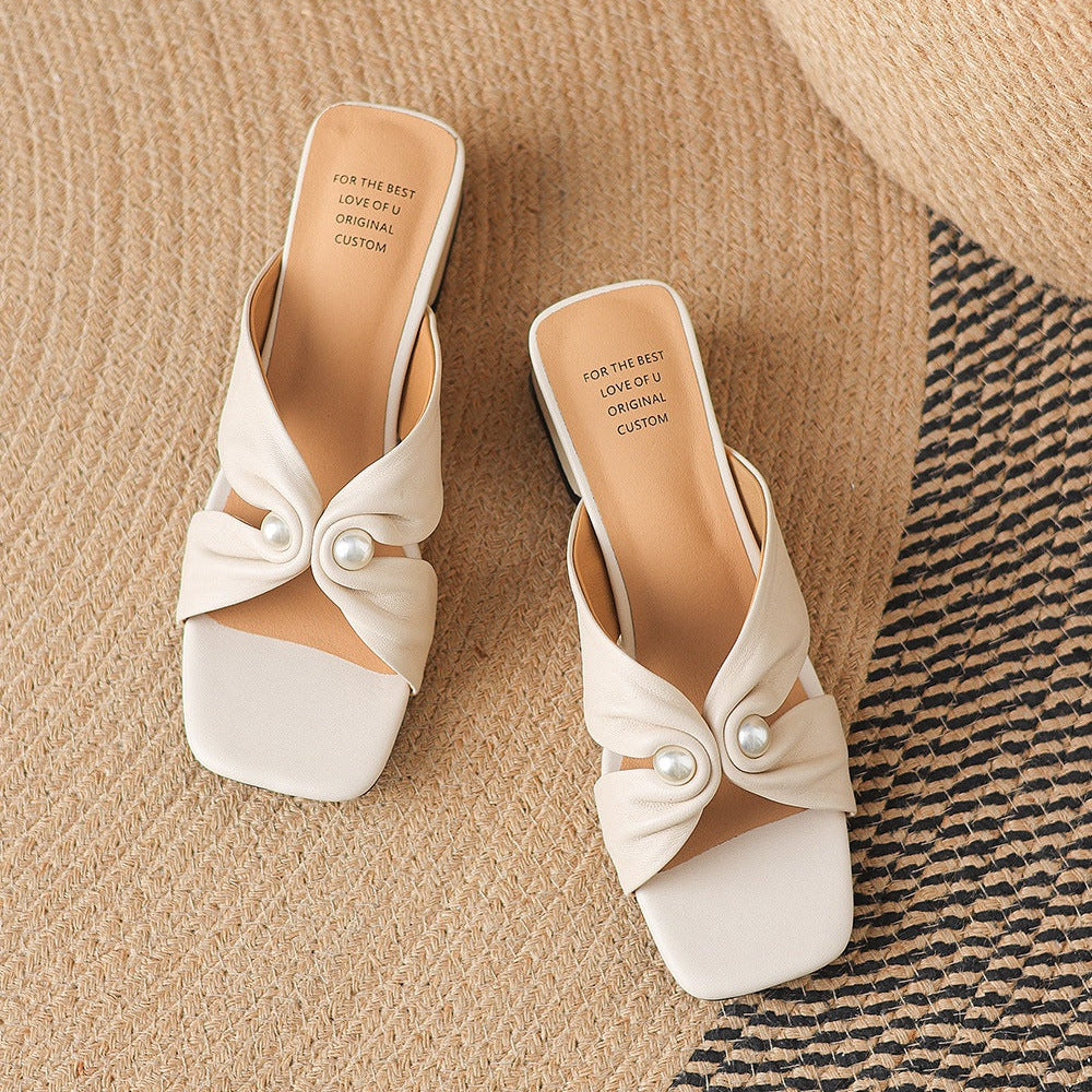 Amiel Genuine Leather Heels