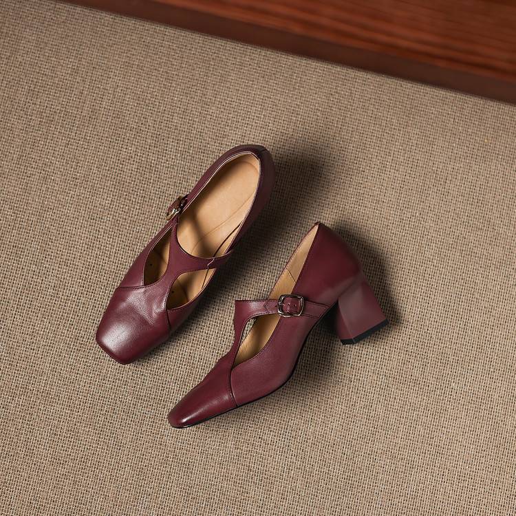 Zela Genuine Leather Heels