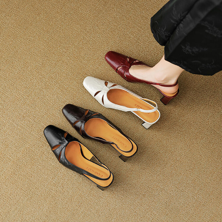 Harni Genuine Leather Heels