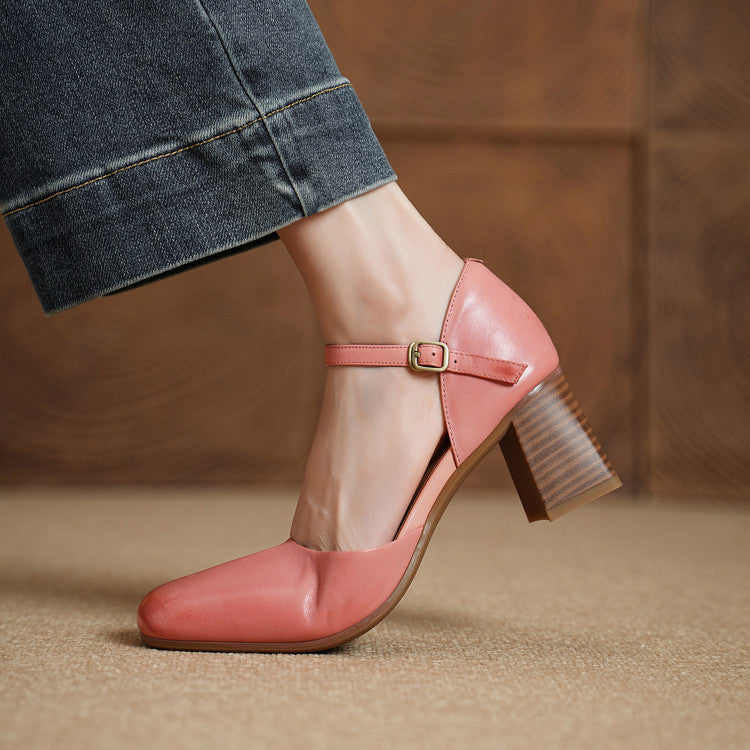 Amry Genuine Leather Heels