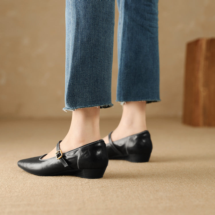 Zule Genuine Leather Pumps