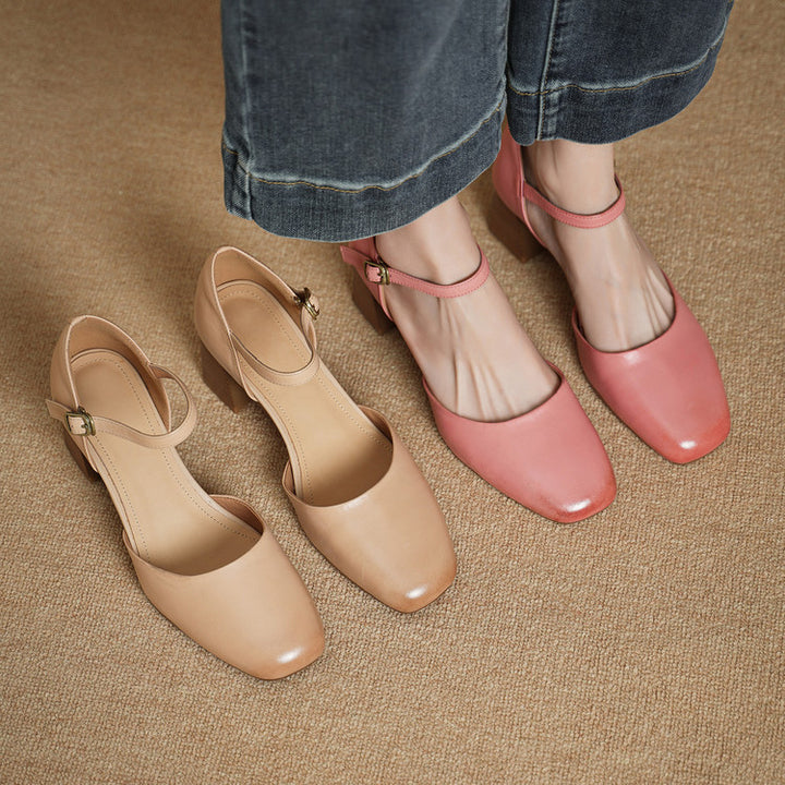 Amry Genuine Leather Heels