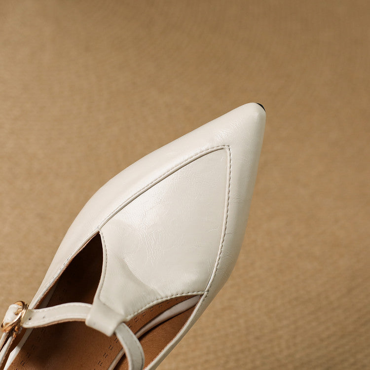 Nea Leather Heels
