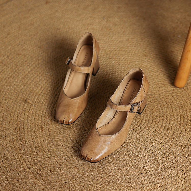 Nera Genuine Leather Heels