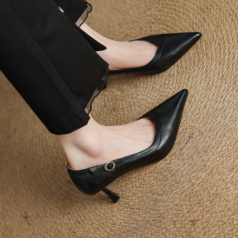 Valina Genuine Leather Heels