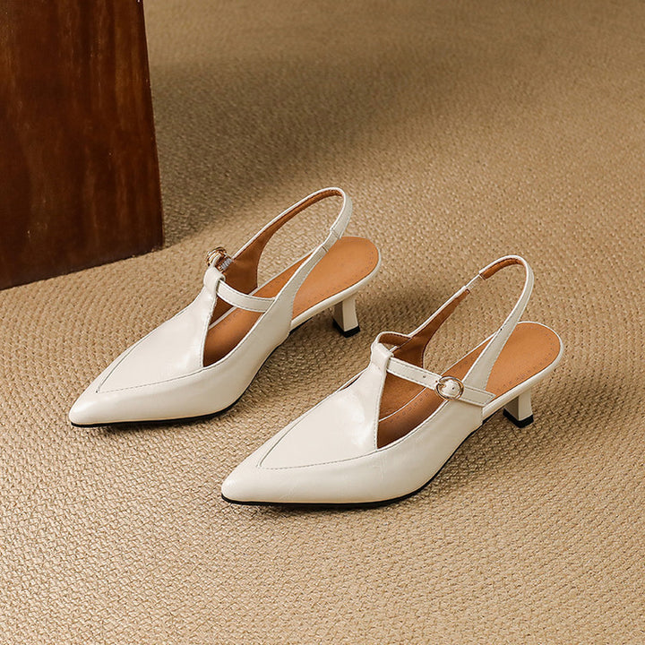 Nea Leather Heels