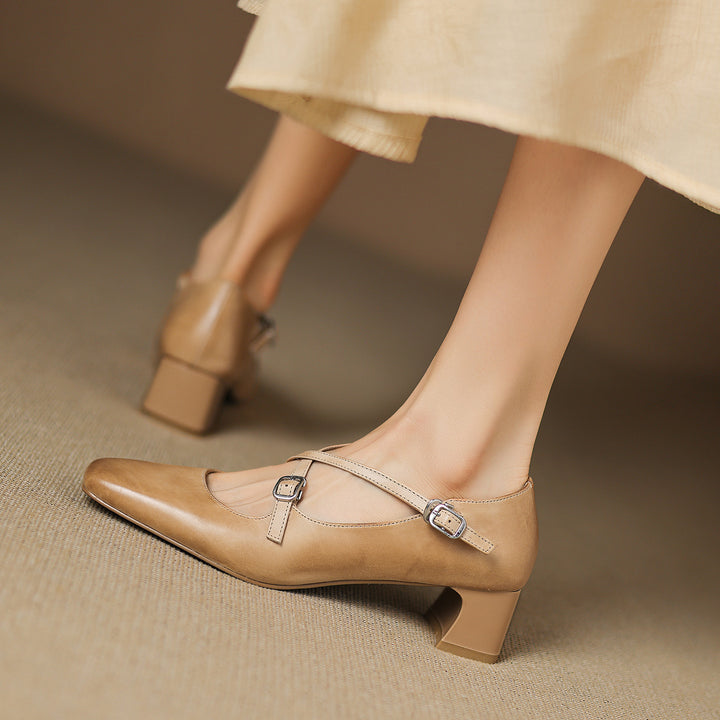 Ketra Genuine Leather Heels