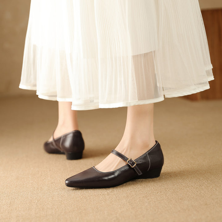Zule Genuine Leather Pumps