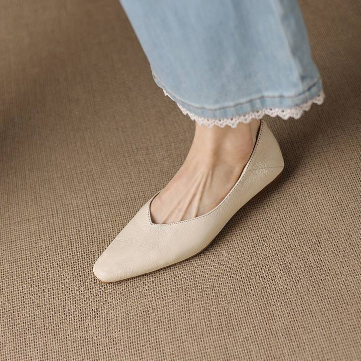 Nia Genuine Leather Flats