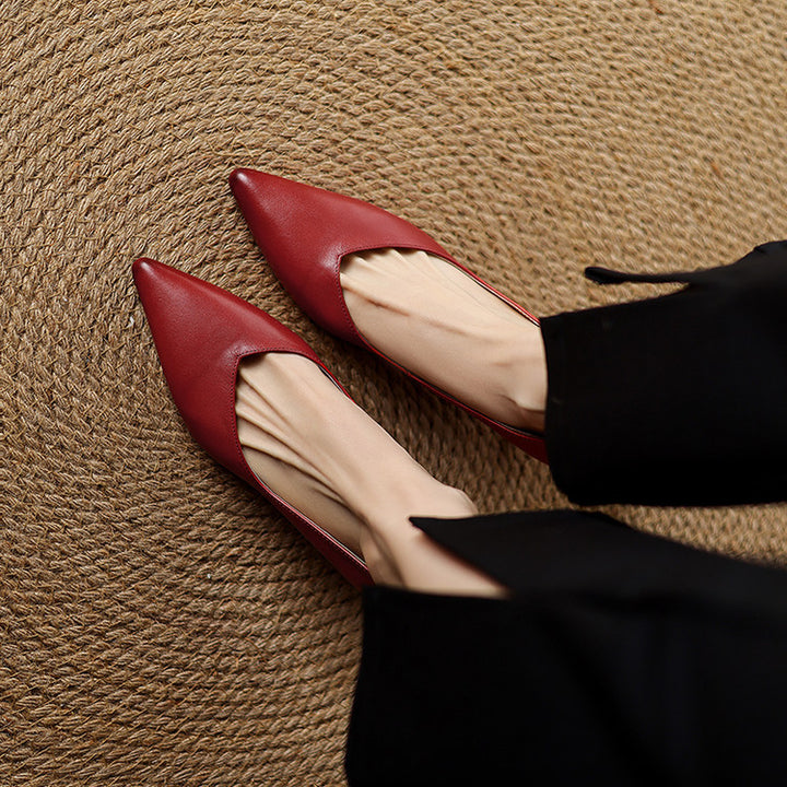 Loxey Genuine Leather Heels