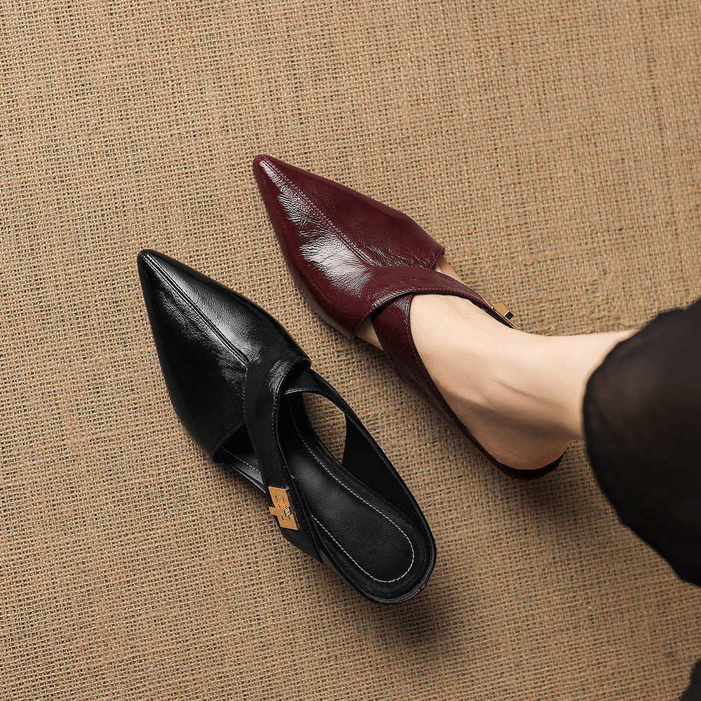 Kora Genuine Leather Mules