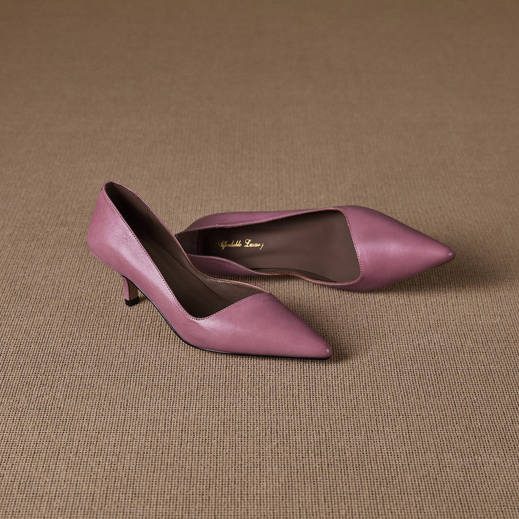 Elyse Genuine Leather Heels