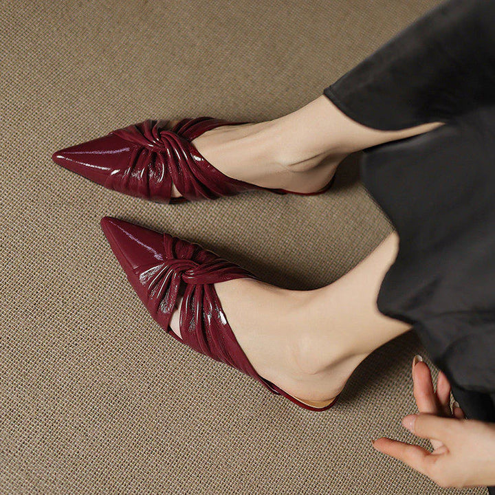 Zeva Genuine Leather Mules