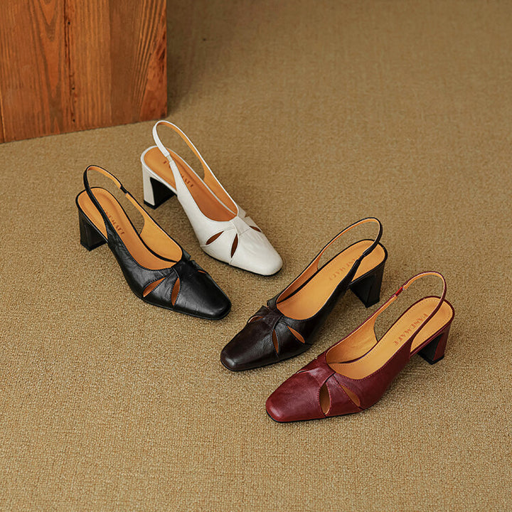 Harni Genuine Leather Heels