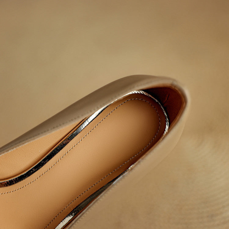 Venna Genuine Leather Heels