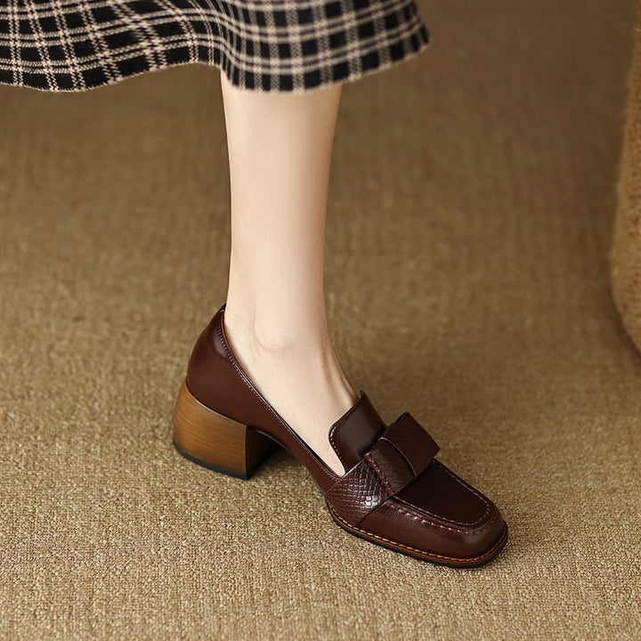 Pavla Genuine Leather Heels
