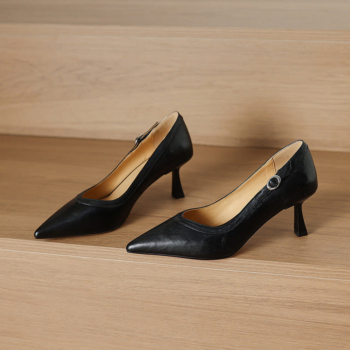 Valina Genuine Leather Heels