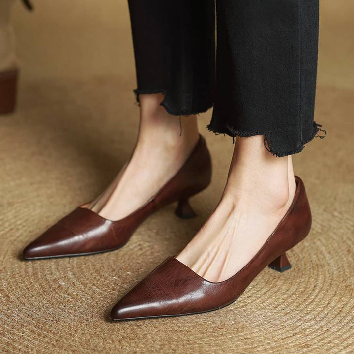 Mira Genuine Leather Heels