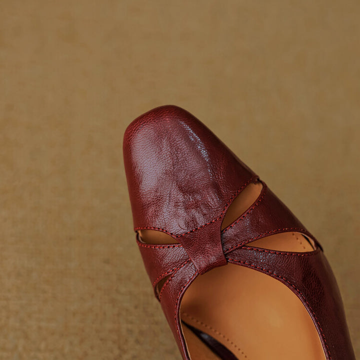 Harni Genuine Leather Heels