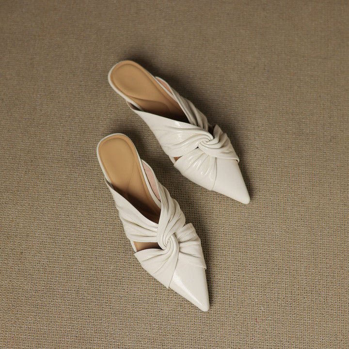 Zeva Genuine Leather Mules