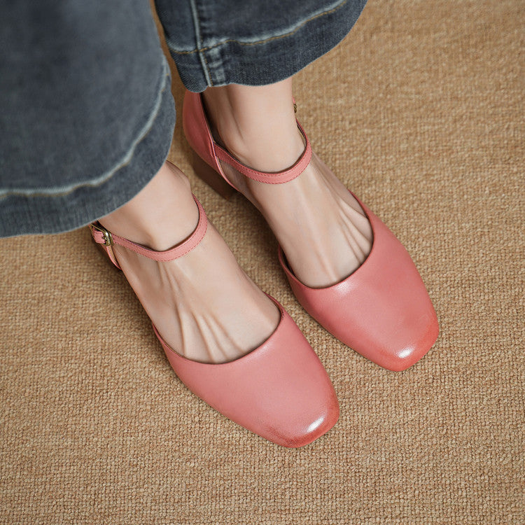 Amry Genuine Leather Heels