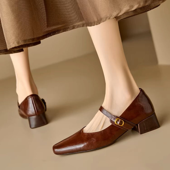 Tevan Genuine Leather Heels