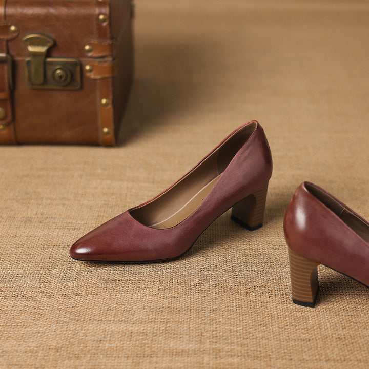 Narin Genuine Leather Heels