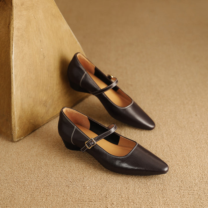 Zule Genuine Leather Pumps