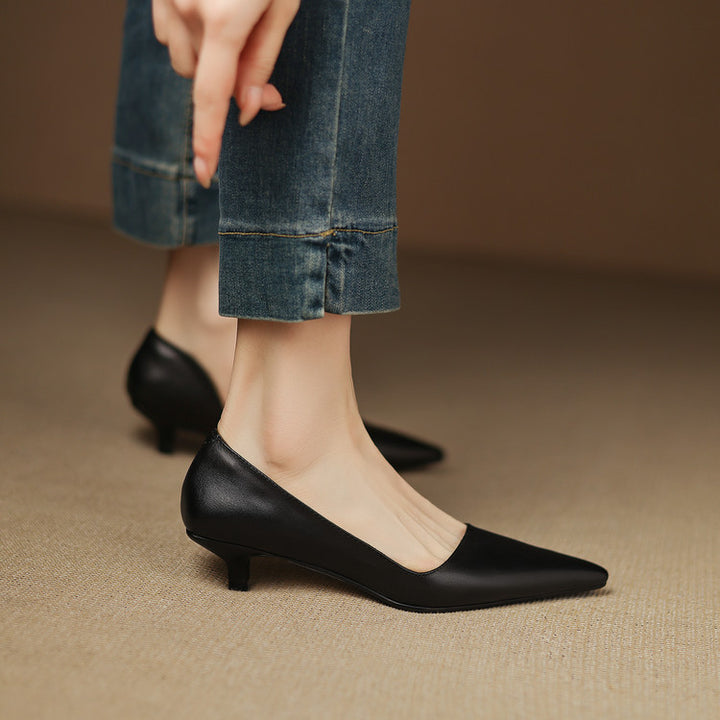 Bianka Genuine Leather Heels