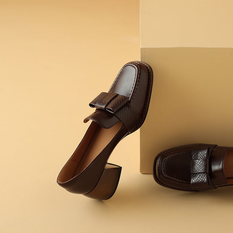 Pavla Genuine Leather Heels