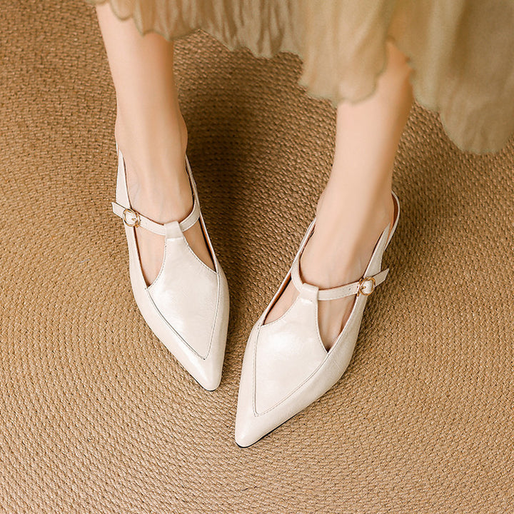 Nea Leather Heels