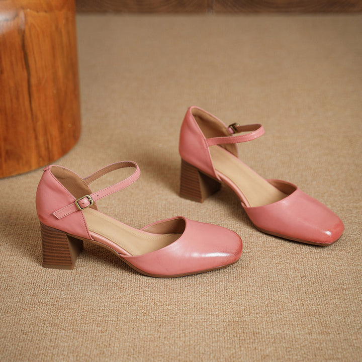 Amry Genuine Leather Heels
