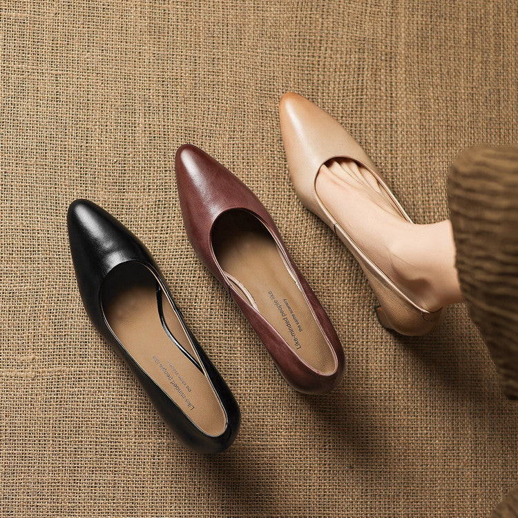 Narin Genuine Leather Heels